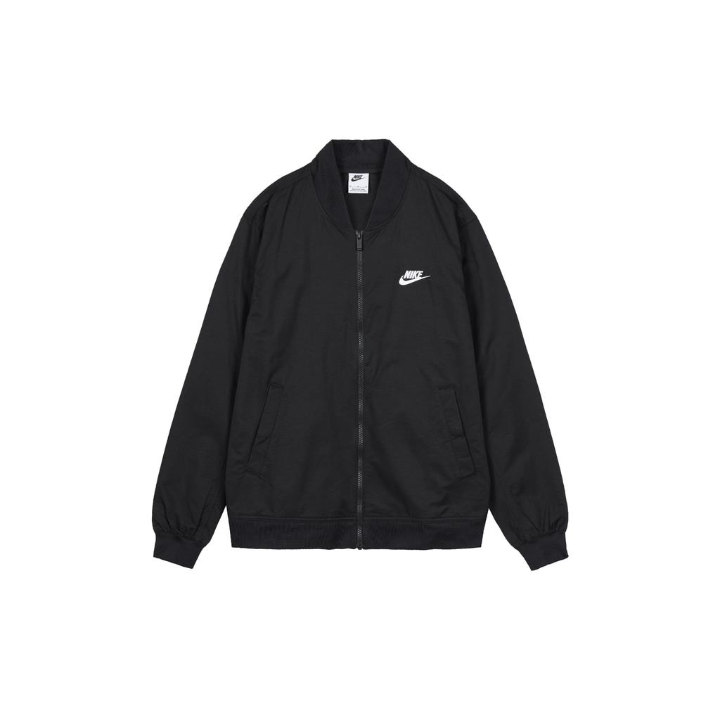 جاكيت بأكمام طويلة وياقة واقفة بشعار نايكي الجديد أسود DM6822-010