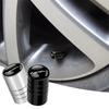cxjvah1 4Pcs Car Wheel Tire Stem Air Valve Cap Accessories For Mitsubishi 9 Ralliart X EX ASX L200 Colt Outlander Pajero Lancer Eclipse