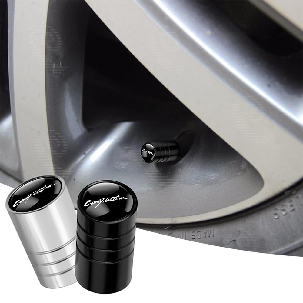 cxjvah1 4Pcs Car Wheel Tire Stem Air Valve Cap Accessories For Mitsubishi 9 Ralliart X EX ASX L200 Colt Outlander Pajero Lancer Eclipse