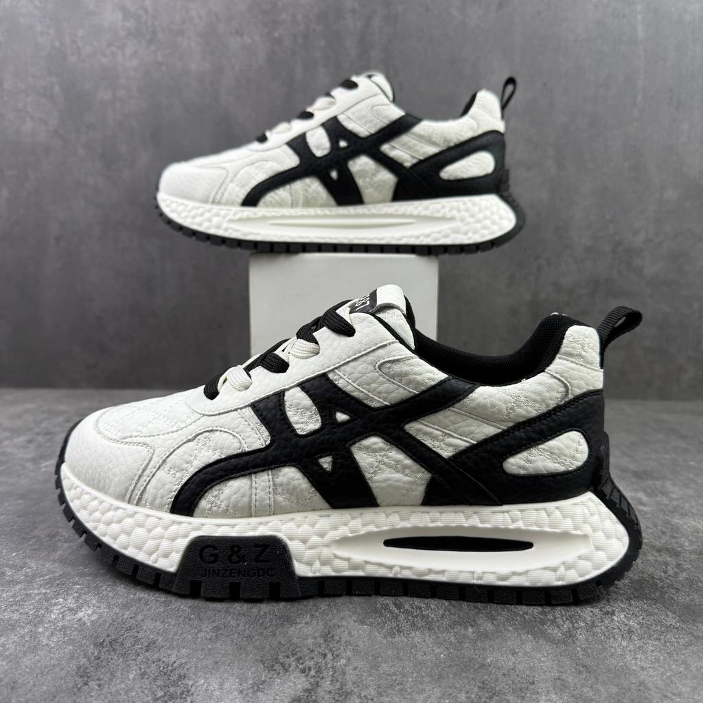 Leather Surface Sports oes Faionable All-Match Comfortable Soft Bot Anti-Slip Casual oes Lightweight Trendy Men's oes