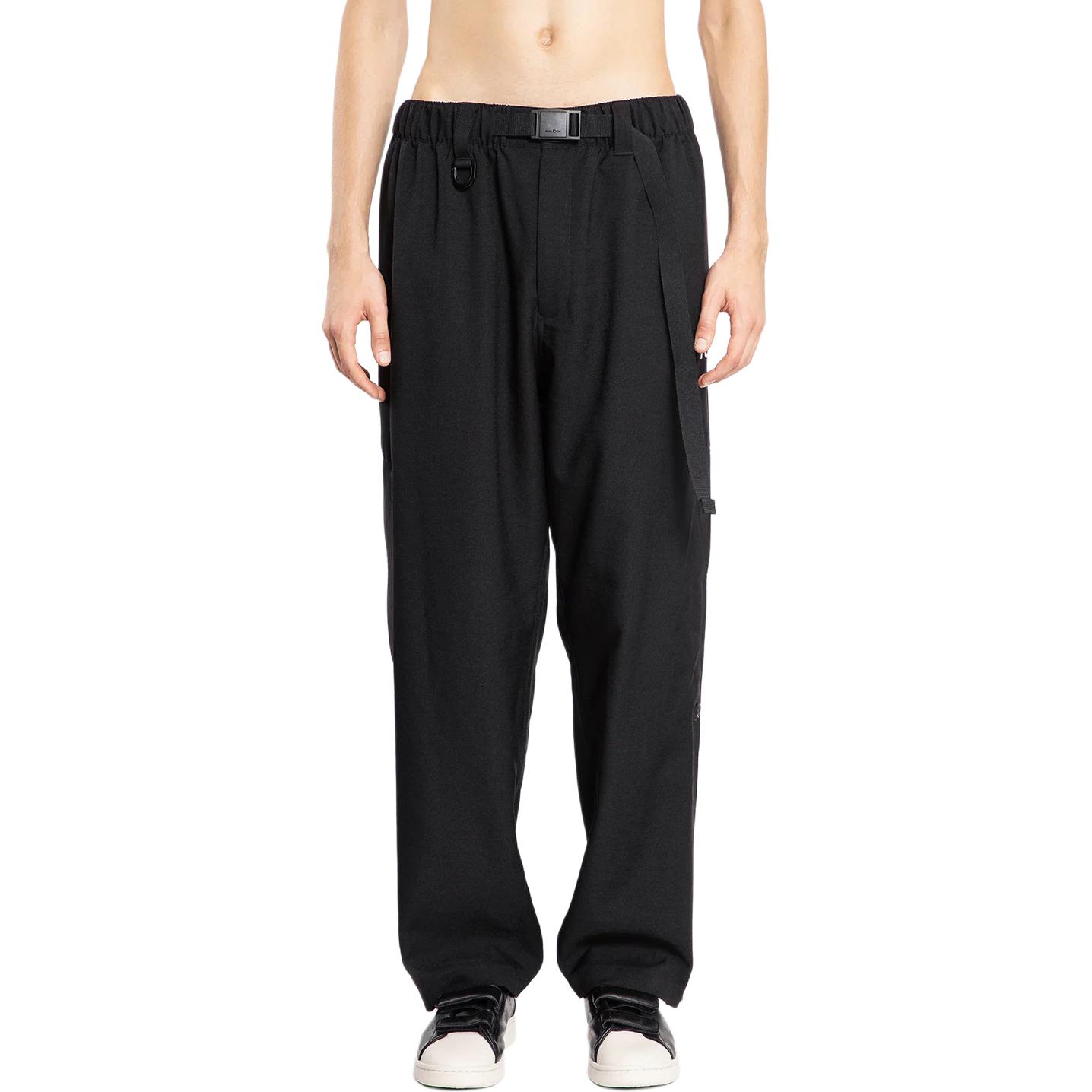 

Y-3 Solid Color Elastic Waist Straight Leg Casual Pants Men bottoms Black JN7035 XL