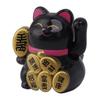 Solar Powered Lucky Cat 2 Inch Mini Cute Solar Waving Cat Lucky Wealth Welcoming Cat for Home Car Decoration