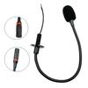 Omnidirectional Gooseneck Mic Metal Hose Microphone with Bare End Cable for Public Transport and Live Broadcasting