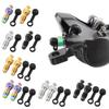 Motorcycles Brake Caliper Bleed Screw Bleeding Bleed Nipple Screw with Dust Caps Disc Brake Caliper Exhaust Screw