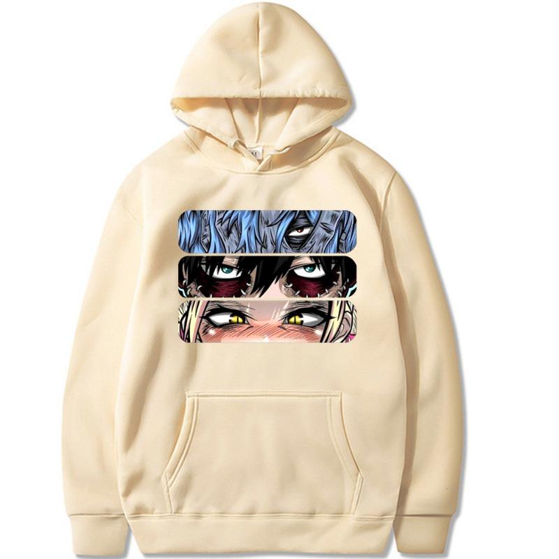 My Hero Academia Japanese Animation Print Sweatshirt Hip Hop Unisex Autumn Winter Fleece Streetwear Tops