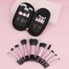 1Pc Makeup brush set ten kinds of cosmetics short handle portable makeup brush set and one makeup bag