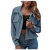 Women's Fashion Casual Corduroy Button Prokets Solid Long Sleeve Shirt Coat