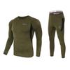 Intimo termico mimetico da uomo per esterno Intimo sportivo In pile Collant caldi Compressione Set di biancheria intima termica ad asciugatura rapida Tuta mimetica da uomo