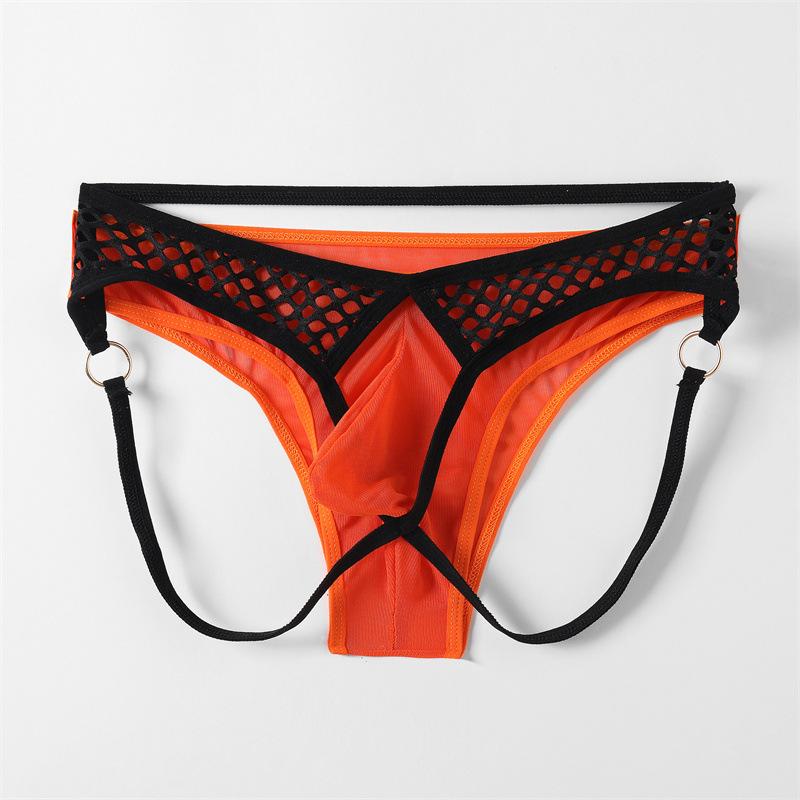 Pánské kalhotky sexy rybářská síťovina letní síťovina sex transparentní chlapecké tanga T-string kalhotky