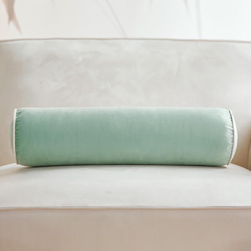 

Бархатная подушка-конфета с валиком под поясницу Dia. 17.5cm x 56cm