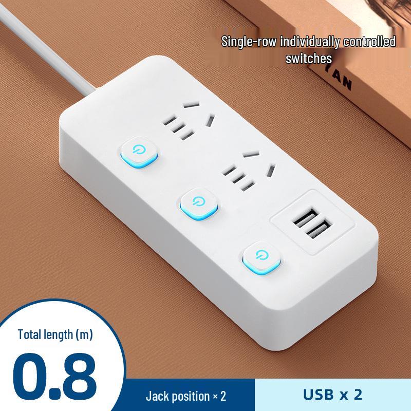 Prelungitor multifuncțional Xiaomi Home cu porturi USB și cablu de extensie