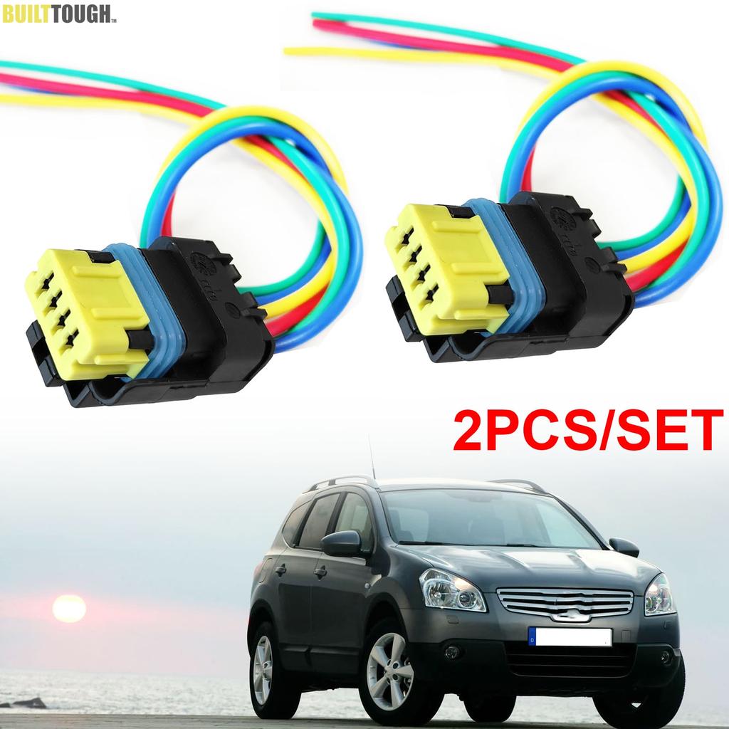 2pcs For Nissan Qashqai Dualis J10 2007 - 2013 Rear Tail Light Lamp Plug Connector Wiring Harness Loom 2009 2010 2011 2012