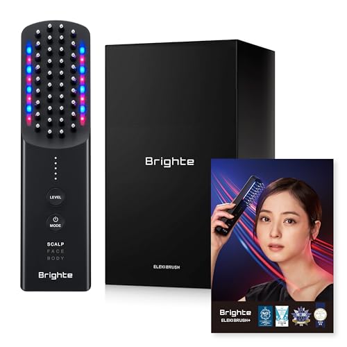 

[Nozomi Sasaki Ambassador] Brighte ELEKI BRUSH+ Electric Brush Facial Beauty Device with EMS, RF, and LED Lifting Functions, Includes Official Brochur