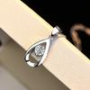 Zircon Water Drop Necklaces For Women Silver Color Female Pendant Necklace Fashion Neck Chain Jewelry Girlfriend Birthday Gift