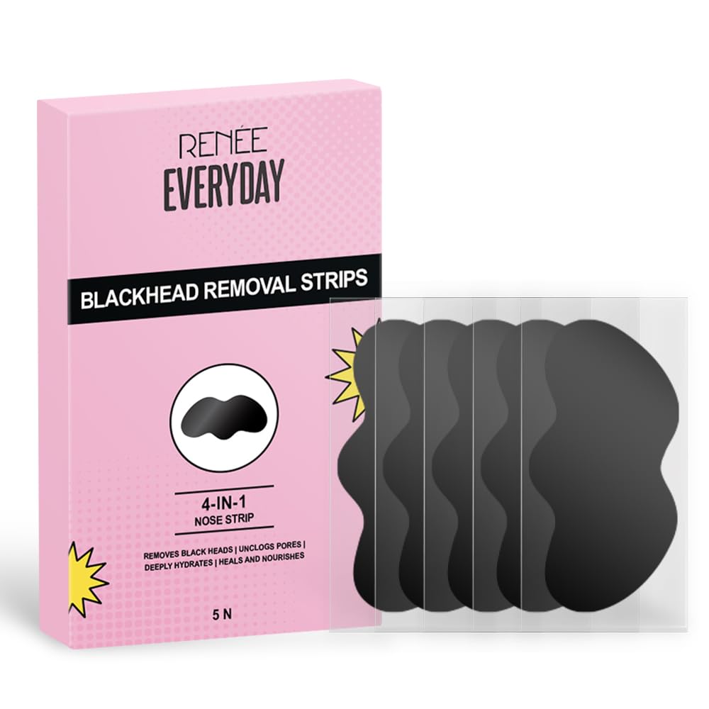 

RENEE Black Head Removal Strips, for Deep Cleansing, Instant & Painless Blackheads & Whiteheads Removal, Algae Extract, Oat Extract, Vitamin E &