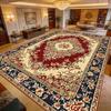 European Red Luxury Soft Living Room Carpet Decoration Bedroom Bedside Non-slip Rug Large Area Easy Clean Lint-free Floor Mats