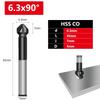 Tool Countersunk Drill Chamfering Tools Cobalt Drill Bit Gold TiAlN 1pcs 3 Flute Countersink Accessories Brand New