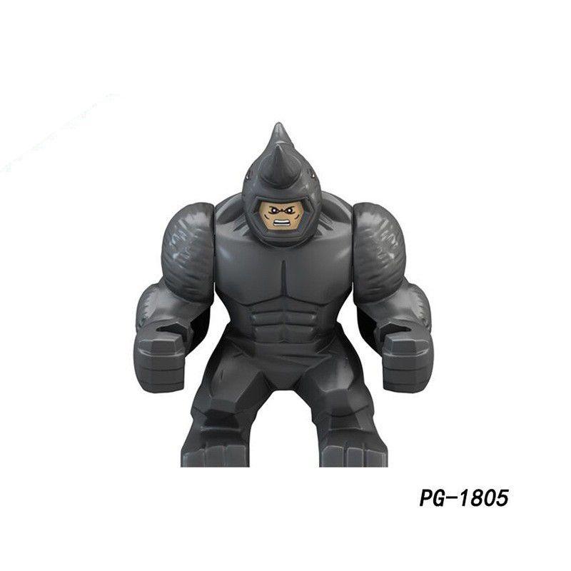 Super British Minifigure Son Of Hulk Red Tank Mud Face Serum Rhino Venom