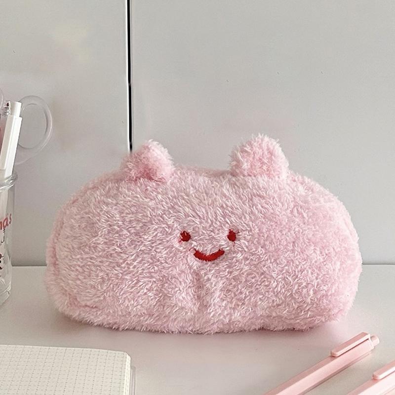 

Оригинальная плюшевая сумка для ручек Милая Инс Многофункциональная Большая вместимость Сумка для хранения Студенческая сумка для канцелярских принадлежностей Сумка для карандашей Школа A4