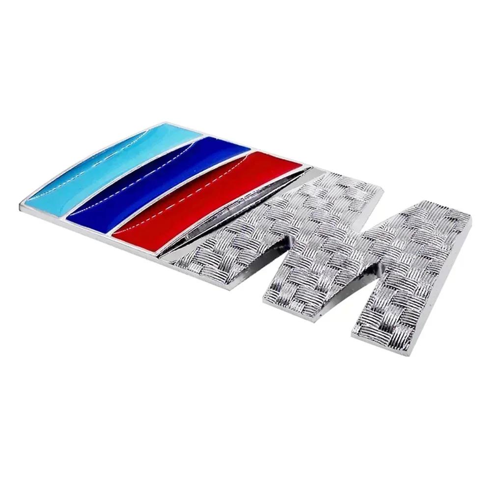 Car Badge Emblem Sticker for M Power X1 X3 X5 M3 M5 M7 G01 F20 G30 F30 E39 E87 E46 E91 E53 F80 F33 Logo Auto-Styling Accessories
