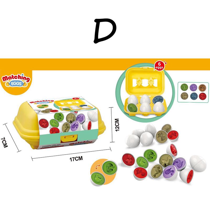 Dětské Montessori senzorické hračky, tvary, barvy, dopravní vejce, párovací hry, vzdělávací hračky pro děti, předškolní učební pomůcky