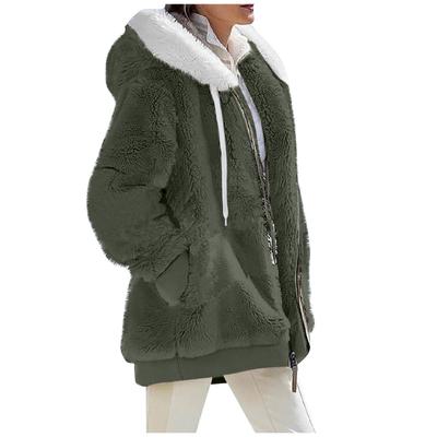 2023 Women's Plush Zip-Up Hooded Jacket - New Autumn/Winter Collection