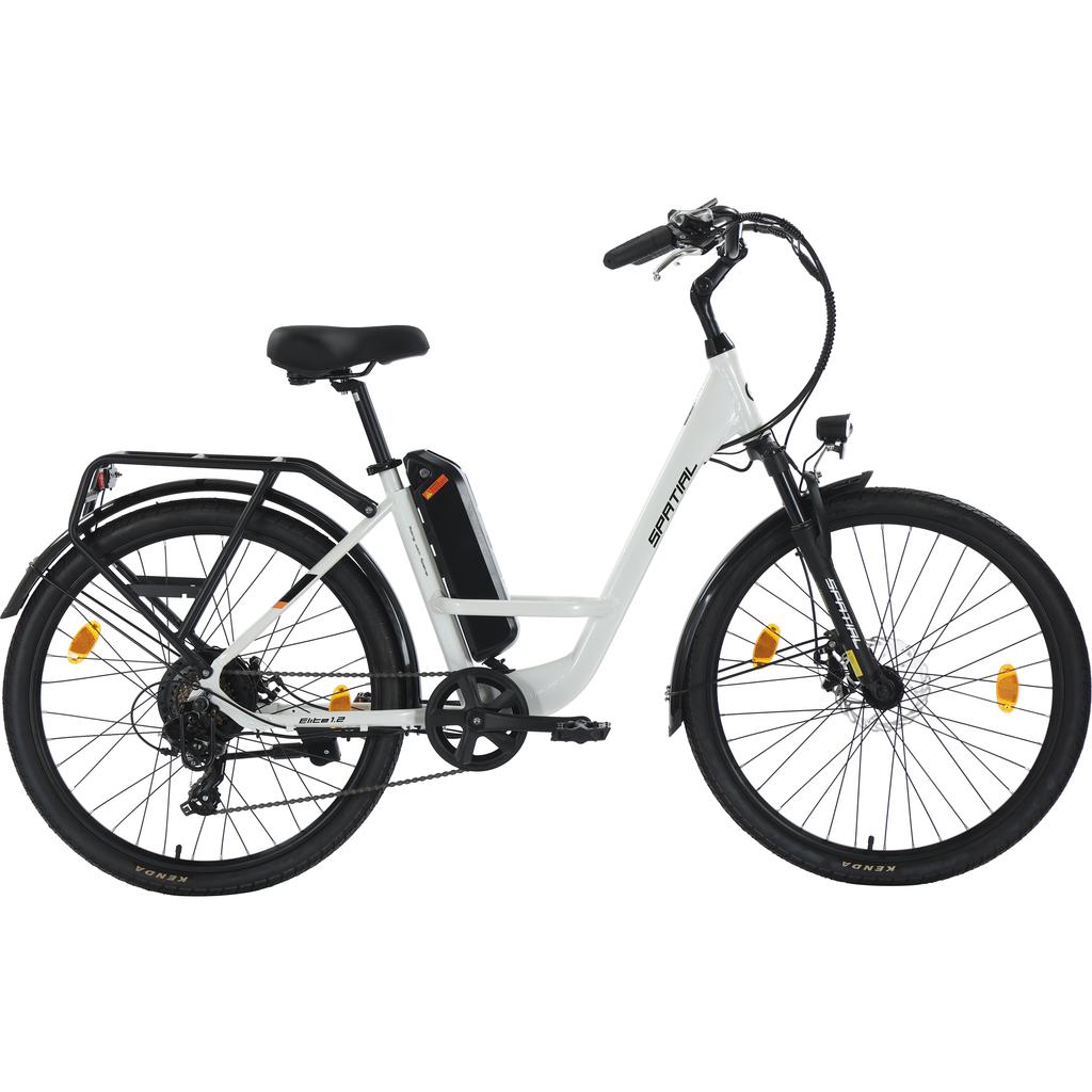 Spatial Elite Women’ Electric Bike With TowSeat 250W Motor 36V13AH Battery 26 Inch Road Tires Multi Terrain Electric Bike Outdoor Riding E-Bike