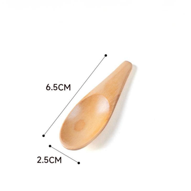 1 Stück Mini Holzlöffel Küche Gewürz Würzmittel Löffel Kaffee Zucker Teelöffel Kinder Kurzer Griff Holzschaufeln Heim Geschirr