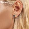 BAMOER Authentic 925 Sterling Silver Earrings Studs for Women Teen Girls Small Moon Studs Earrings Star Drop