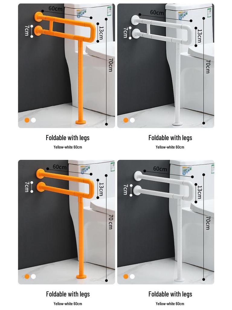 Leuchtender ABS Anti-Rutsch Handlauf für Toilette - Badezimmer Haltegriff für ältere und behinderte Menschen