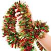 Wholesale 2M Christmas Ribbon Garland Color Cane Tinsel Ribbons Xmas Tree Hanging Pendent Wreath Ornaments Home Party Supplies