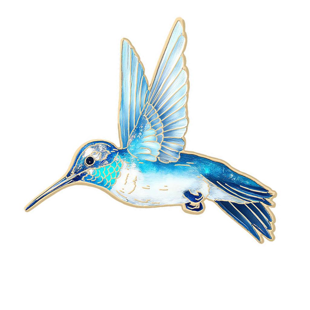 Elegant Hummingbird Brooch Pin For Women Girls Attach To Shirts Coats Bags Multifunctional Corsage Pin Accessory