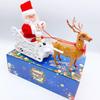 Santa Claus Electric Climbing Ladder Toy - Christmas Gift Beads for Chimney and Tree Decoration.