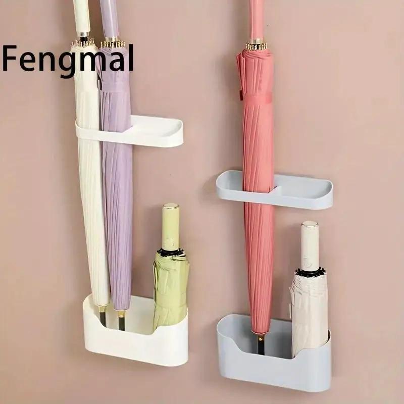2PCS No-drill Wall-mounted Umbrella Rack, Large-capacity Umbrella Storage Rack, Suitable for Entrances, Hallways, and Umbrella Storage.