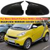 Για Mercedes Benz Smart Fortwo W451 2008-2014 Κάλυμμα Πλευρικού Καθρέφτη Αυτοκινήτου Γυαλιστερό Μαύρο/Όψη Ανθρακονήματος Κάλυμμα Καθρέφτη Οπισθοπορείας