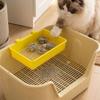 Effizienter Hängender Katzenstreu-Sieber Schnelles Sieben Feines Netz Haustierstreu-Filterwanne Rostbeständig Große Kapazität