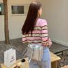 New ArrivalS Open Run Women S Stripe Color Block Cardigan