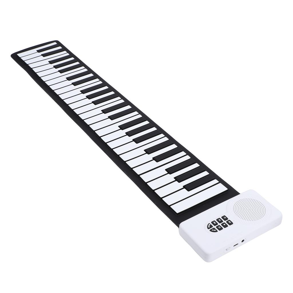 Portable Electronic Piano 49-Key Flexible   Keyboard with Speakers for Beginners