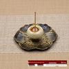 Large Ceramic Sandalwood Incense Burner for Indoor Aromatherapy & Mosquito Coil Holder