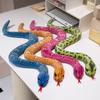Cartoon Plush Python Snake Toy - Funny Coiled Animal Doll Simulation