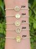 Gold Tennis Chain Religious Bracelet Virgin Mary Cross Heart Medal Charms Crystal Rhinestone Dainty Catholic Faith Jewelry