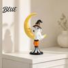 Holiday Party Supplies Halloween Ghost And Moon Resin Ornaments Cute Spooky Tabletop Figurine Festive Pieces Statue with Pumpkin Elements