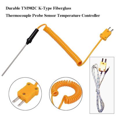 TM902C K-Type Fiberglass Thermocouple Durable Temperature Measuring Wire Probe Measuring Tools
