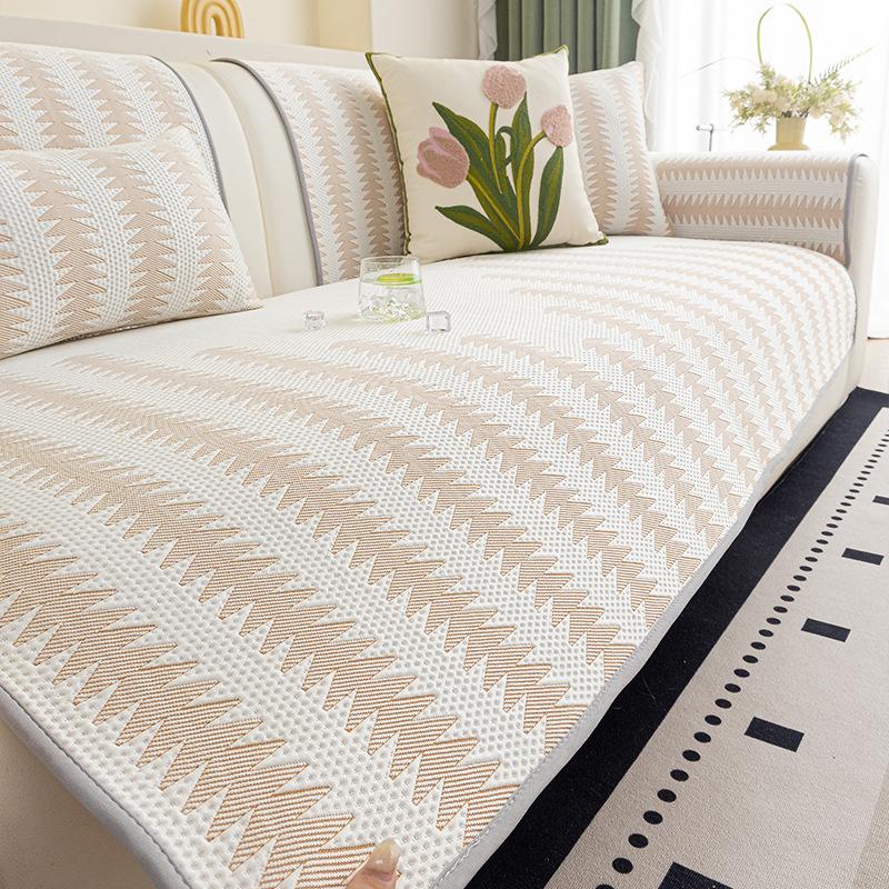 Cool Sofa Cushion Light Luxury Simplicity One-Piece Straight Row Seat Cushion Combination Sofa Cover  New Cover Cloth