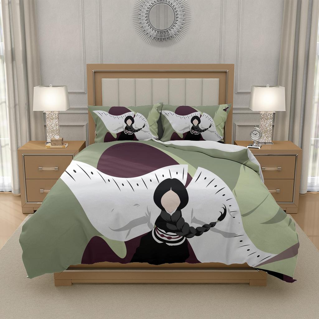 L-L D-Death N-Note Anime 3 Piece Bedding Set Duvet Cover Breathable Polyester Kids Teens Bedroom EU 135x200 155x220 200x200, US UK AU Sizes