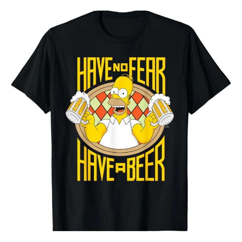 Los Simpson Homer Beer Fear Chill-out Weekend Brewmaster T- S разноцветный