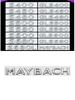 Mercedes-Maybach Autoemblem Schriftzug für S480 S580 S680 GLS480 GLS600 V12