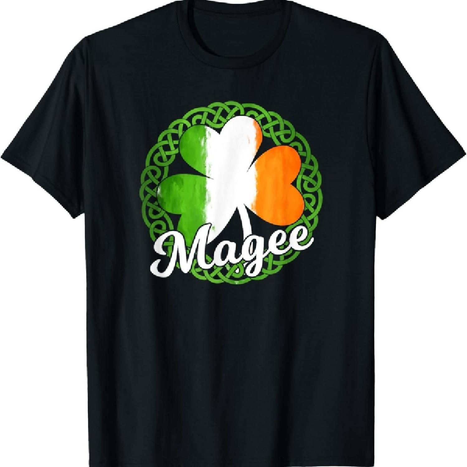 

Celtic Theme - Magee Irish Family Name T-Shirt S