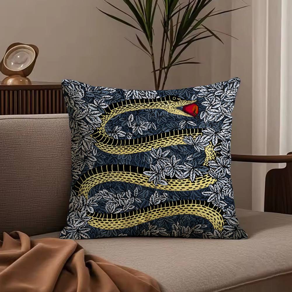 England Style Abstract Vintage Pillow Case Anti-dustmite Pillowcase Invisible zipper silky short plush Sofa cushion cover