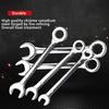 Pro 10Pcs Mini Combination Wrench Set Metric/Imperial Optional - 45# Steel Construction Dual Head Open End Design for Repair
